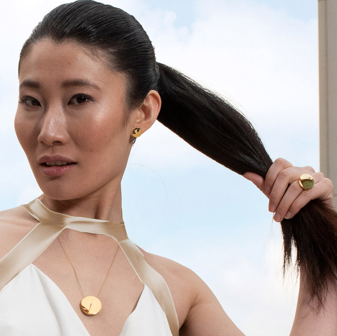 Heliodon Pendant in Gold