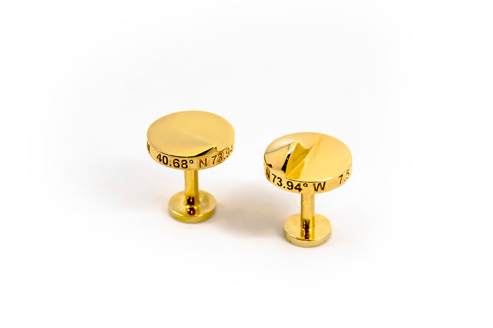 Heliodon Cuff Links in Gold