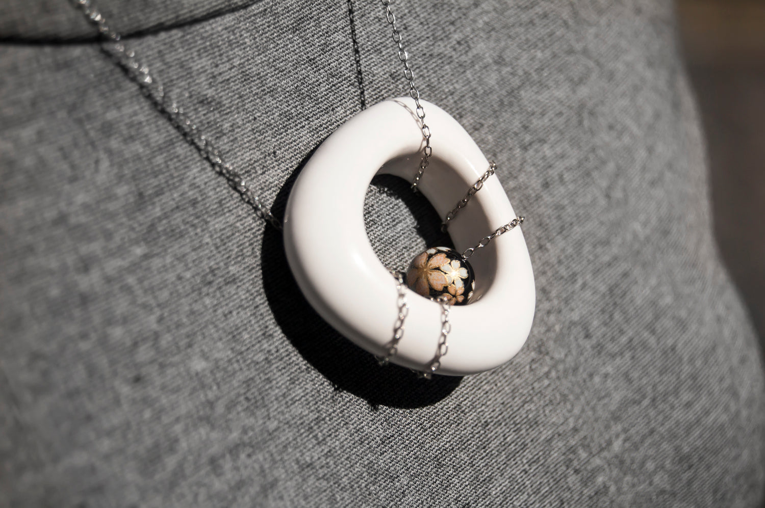 Porcelain Pendant in White