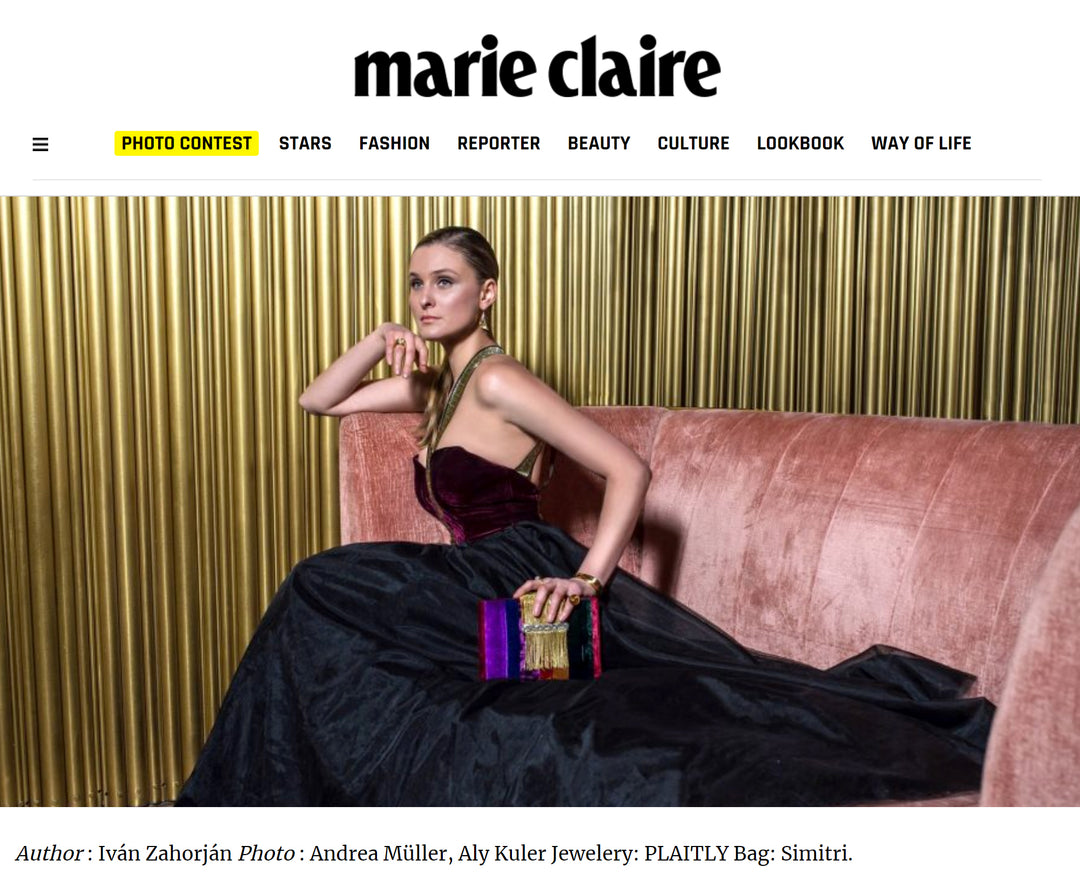 PLAITLY jewelry featured in Marie Claire
