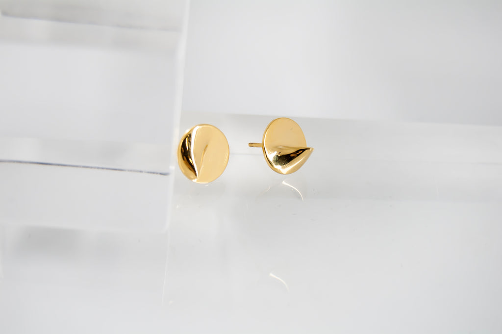 Heliodon Stud Earrings in Gold