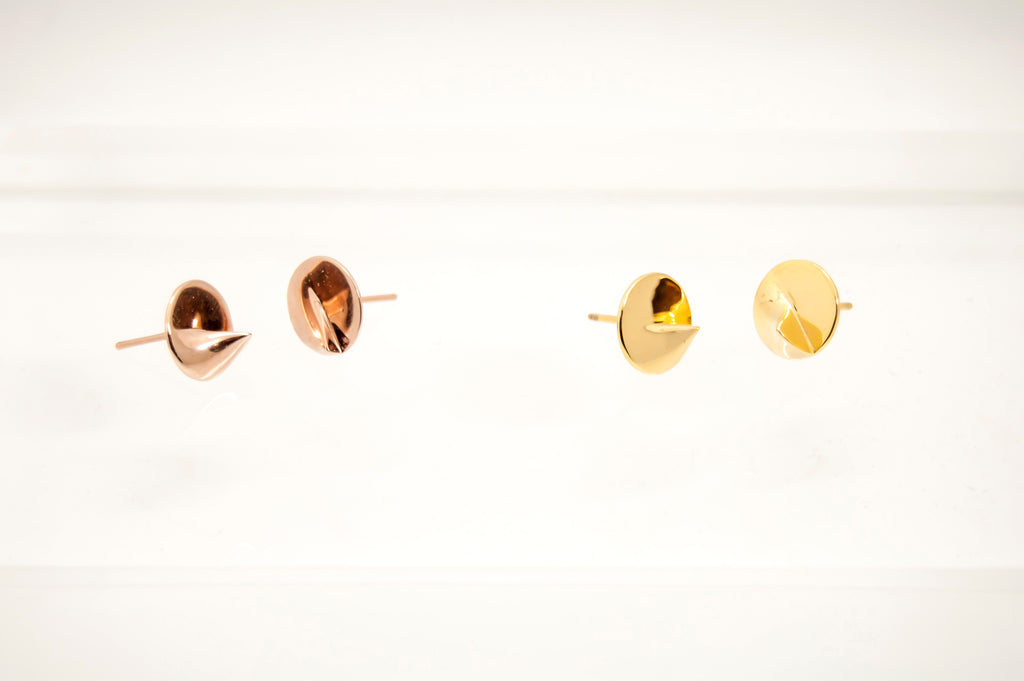 Heliodon Stud Earrings in Gold