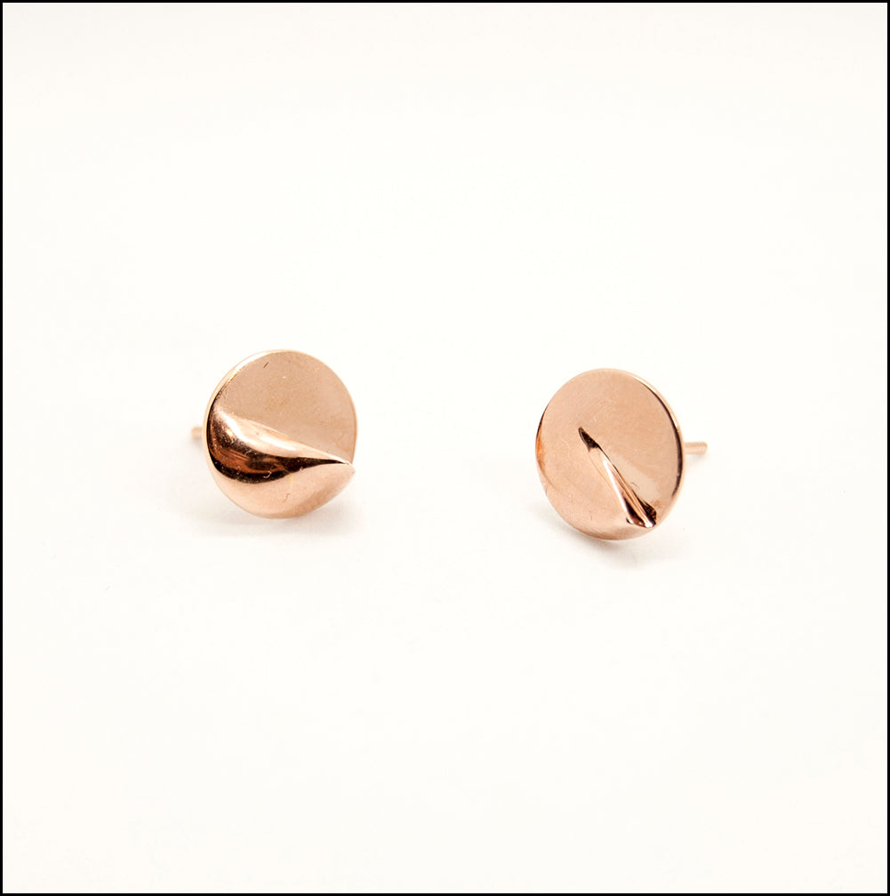 Heliodon Stud Earrings in Rose Gold