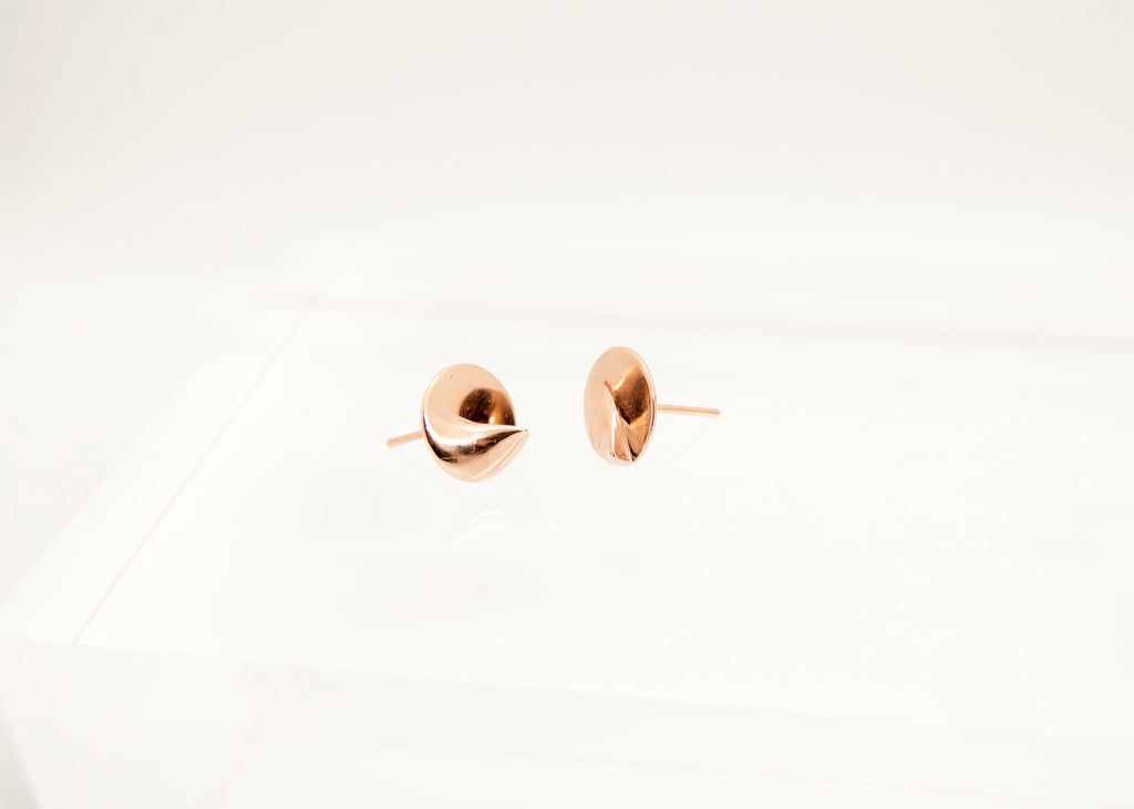 Heliodon Stud Earrings in Rose Gold