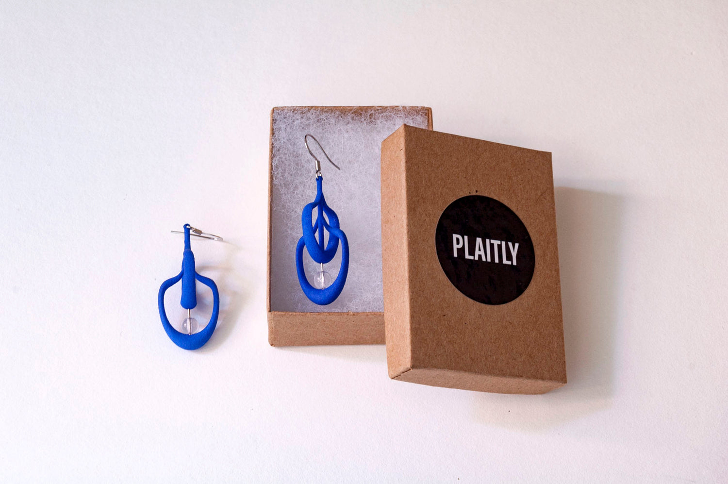 Petal Earrings in Blue
