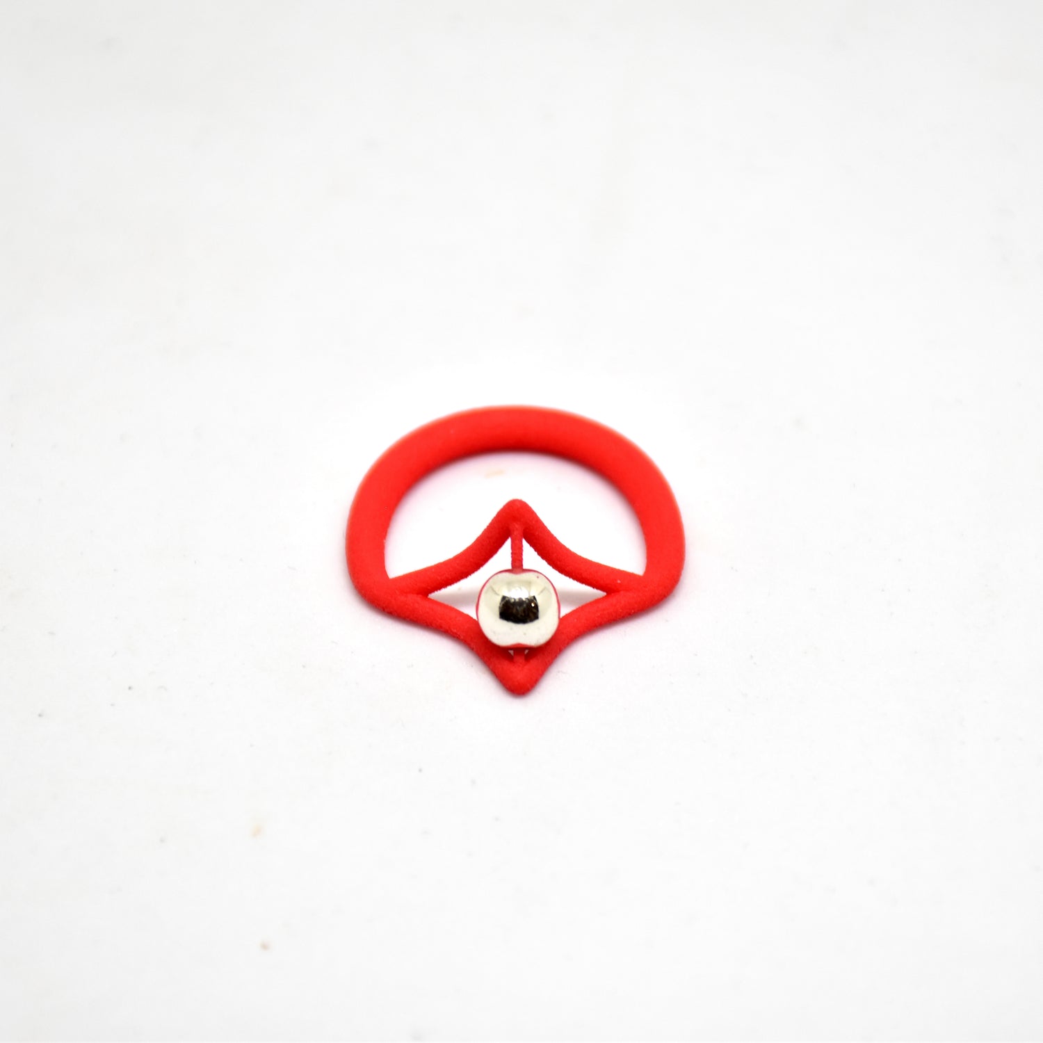 Petal Simple Ring in Red